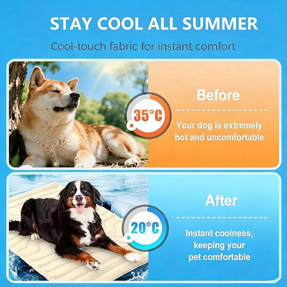Kobolaf Dog Cooling Mat Portable Dog Cool Bed - Image 2