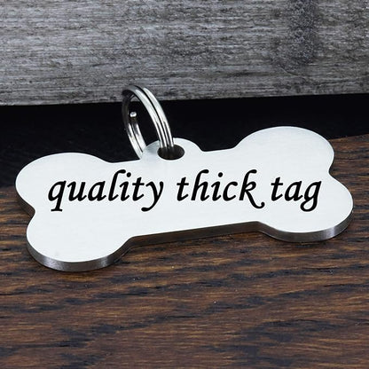 Ultra Joys Stainless Steel Pet ID Tag Dog Name Tags Personalized Front and Back - Image 4