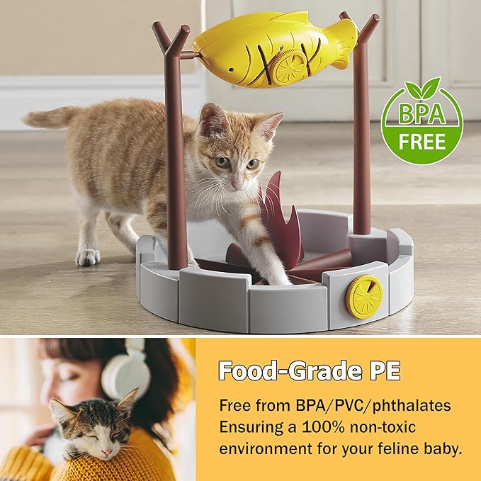 PetPals Cat Slow Feeder, Treat Dispenser - Image 4