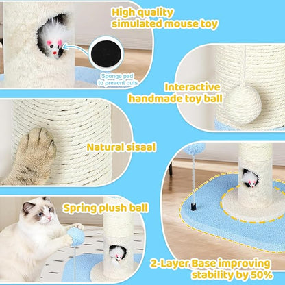 Tall Cat Scratching Post for Indoor Cats Adults, Cat Scratch Post - Image 3
