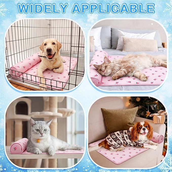 DoubleFill 4 Pack Cooling Pet Mats 15.7" x 23.6" Cooling Dog Beds - Image 7