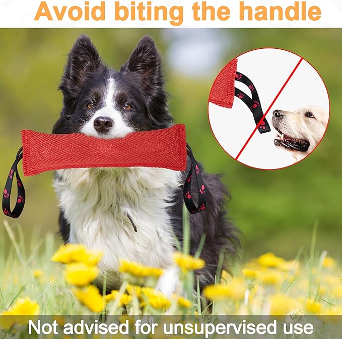 ToLanbbt Dog Tug Toy Bite Jute Pillow Pull Toy - Image 7