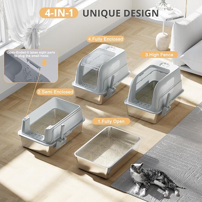 Stainless Steel Cat Litter Box - Image 5