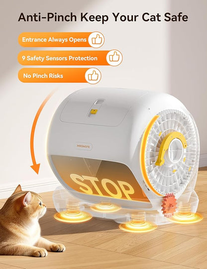 MeoWant Self-Cleaning Cat Litter Box, 106L Extra-Large Space Low Entrance - Image 3