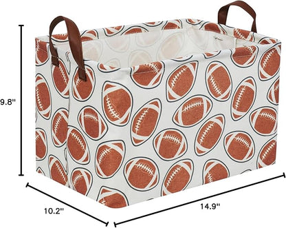 Essme Rectangular Football Baskets, Kids Storage Box, Toy Bin - Image 7