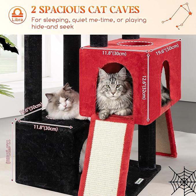 Globlazer Heavy Duty Cat Tree 78 inch Sturdy Gothic Cat Tower - Image 3