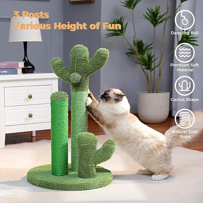 PAWZ Road Cat Scratching Post Cactus Cat Scratcher - Image 6