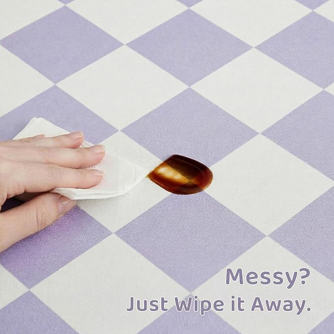 Checkered Dog Feeding Mat, Absorbent Mats - Image 5