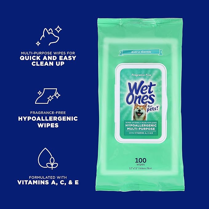 Wet Ones for Pets Hypoallergenic Multipurpose Dog Wipes - Image 2