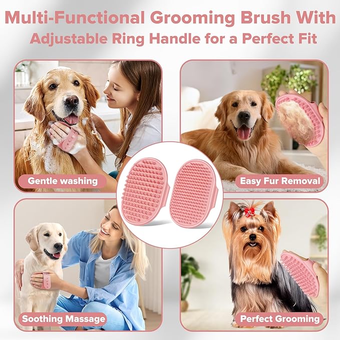 Augwind 6PCS Pet Grooming Kit for Dogs, Cats and Horses | Dog Washing Gloves | - Image 5