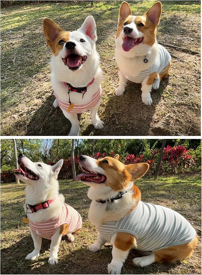 Koneseve Dog Shirt Vest Lightweight Stretchy Dog T-Shirts Soft Cool Sleeveless - Image 7