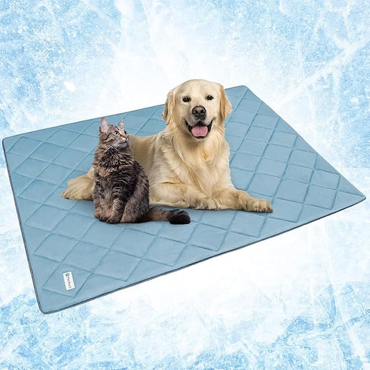 PetAmi Premium Cooling Dog Blanket | Lightweight Fluffy Pet Throw Blanket Bed by PetAmi