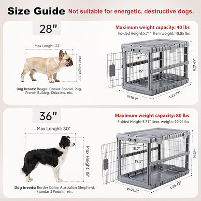 ZOMISIA Collapsible Dog Crate for Dogs - Image 3