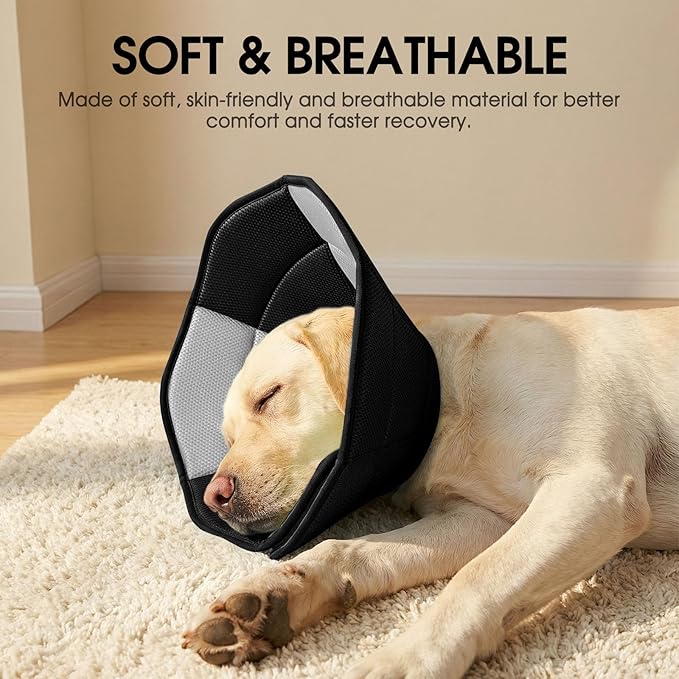 Dog Cone - Soft Cone for Dogs to Stop Licking, Pet E-Collar Alternative After - Image 8
