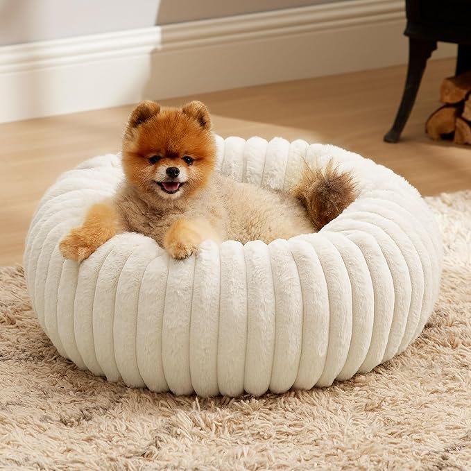 Bedsure ComfyFleece™ Donut Small Dog Bed by Unknown