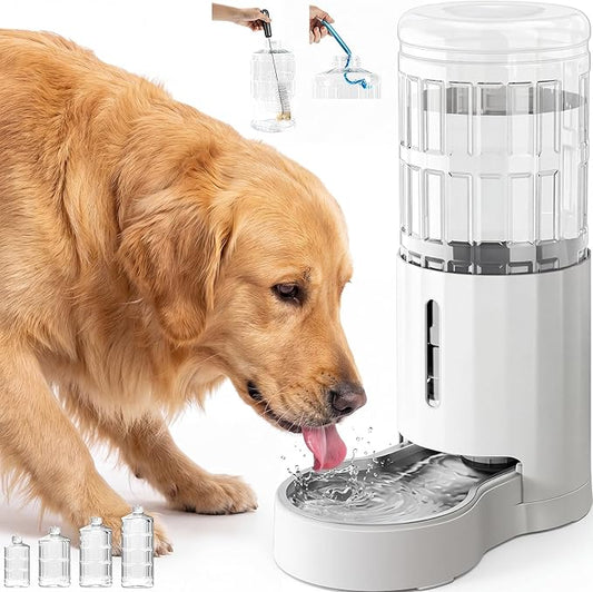CZPET Dog Water Bowl Dispenser 9.5L, Wider Mouth & Upgraded Brush, Easy by CZPET