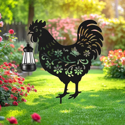 Chicken Metal Outside Decor, Garden Stakes Decorative Gifts - Image 4
