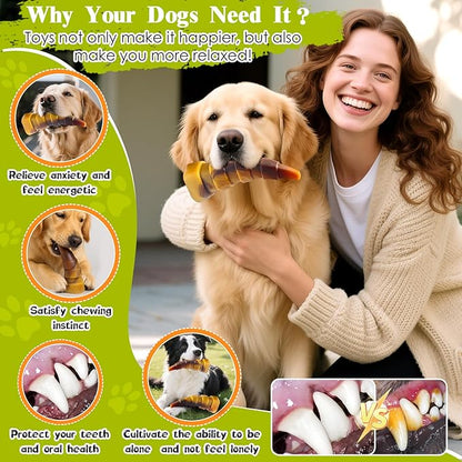 WOWBALA Dog Chew Toys for Aggressive Chewers, 2 Pack Indestructible Dog Toys - Image 5