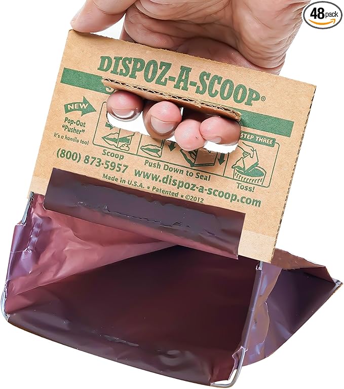 Dispoz-A-Scoop® 48 Pack"Scoop-Seal-Dispose” Dog Pooper Scooper by HealthProNutrition