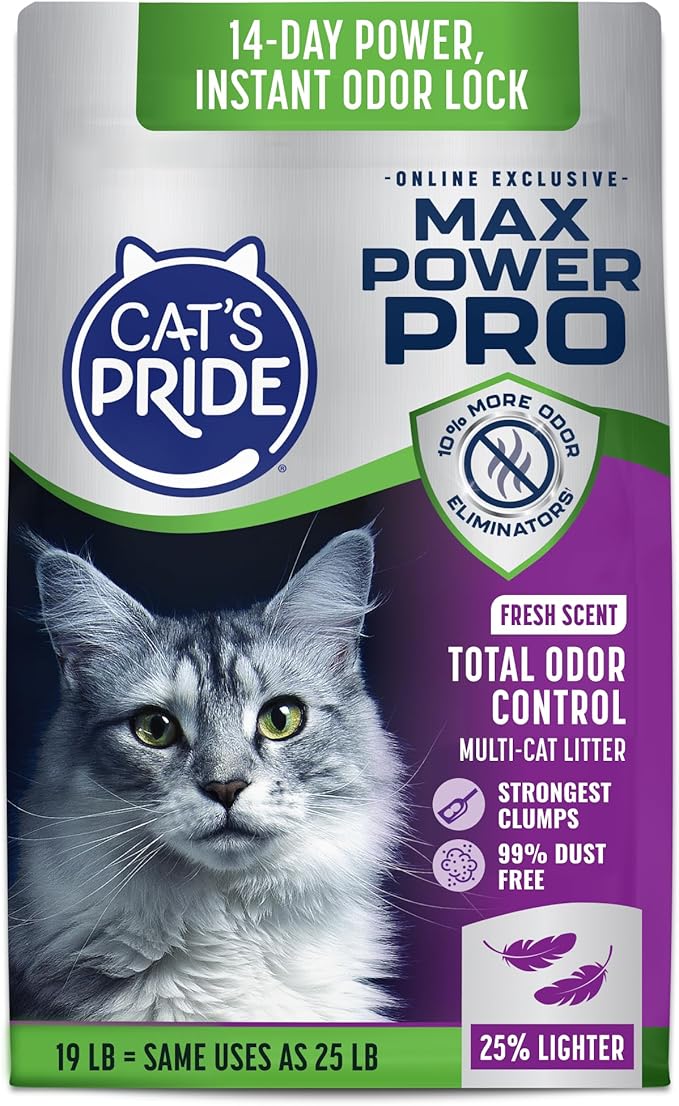 Cat's Pride Max Power Pro Lightweight Cat Litter, Fresh Scent by CatsPride