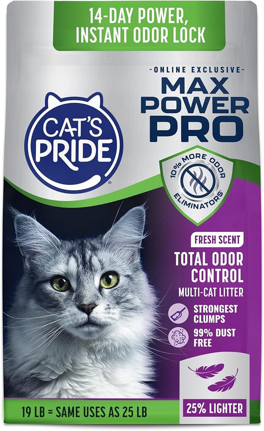 Cat's Pride Max Power Pro Lightweight Cat Litter, Fresh Scent by CatsPride
