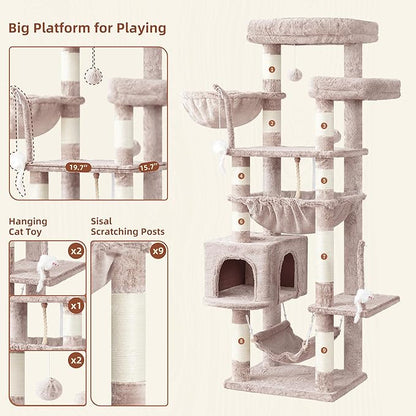 Gitelsnour Cat Tree, Cat Tower for Large Cats - Image 4
