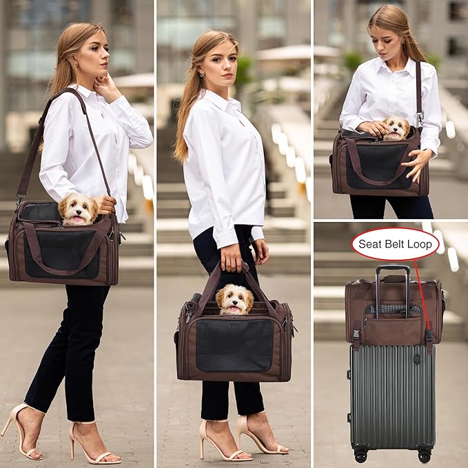 EliteField Deluxe Soft-Sided Pet Carrier, Travel Bag - Image 3