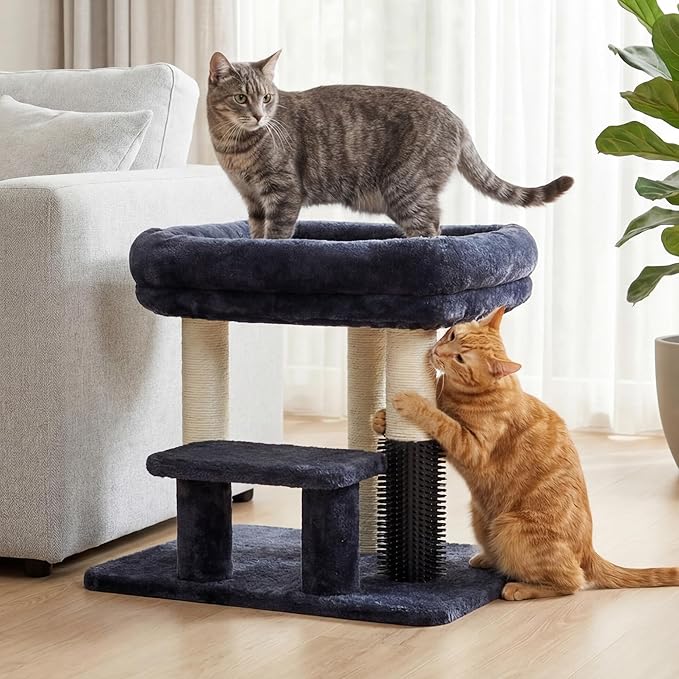 Heybly Cat Scratching Post, Small Cat Tree Tower - Image 2