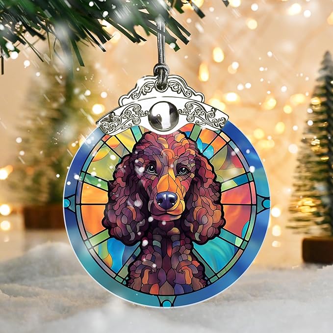 Jocidea Christmas Ornament, Poodle Christmas Decor, Poodle Ornaments - Image 5