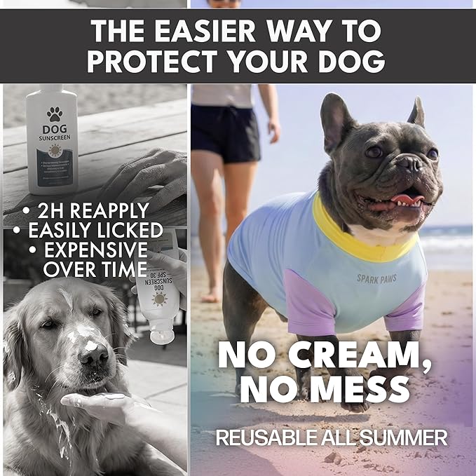 Spark Paws Sunblock Dog T-Shirt, SPF30 Protection, Lightweight Breathable Quick - Image 5