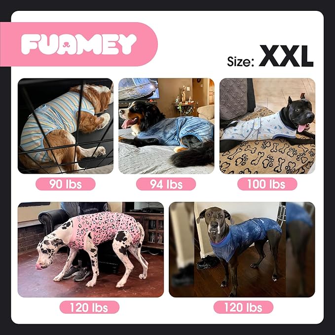 FUAMEY Recovery Suit for Dogs After Surgery, Soft Breathable Dog Bodysuit - Image 7