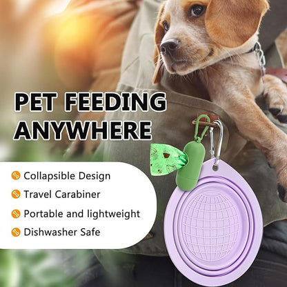 3 Pack Collapsible Dog Bowls, Pet Bowls - Image 4