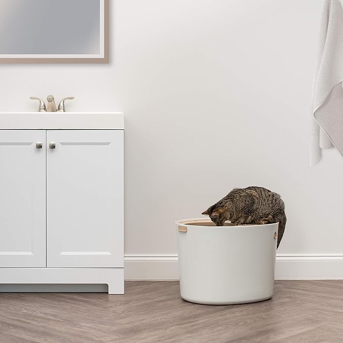 IRIS USA Cat Litter Box Large Top Entry - Image 8