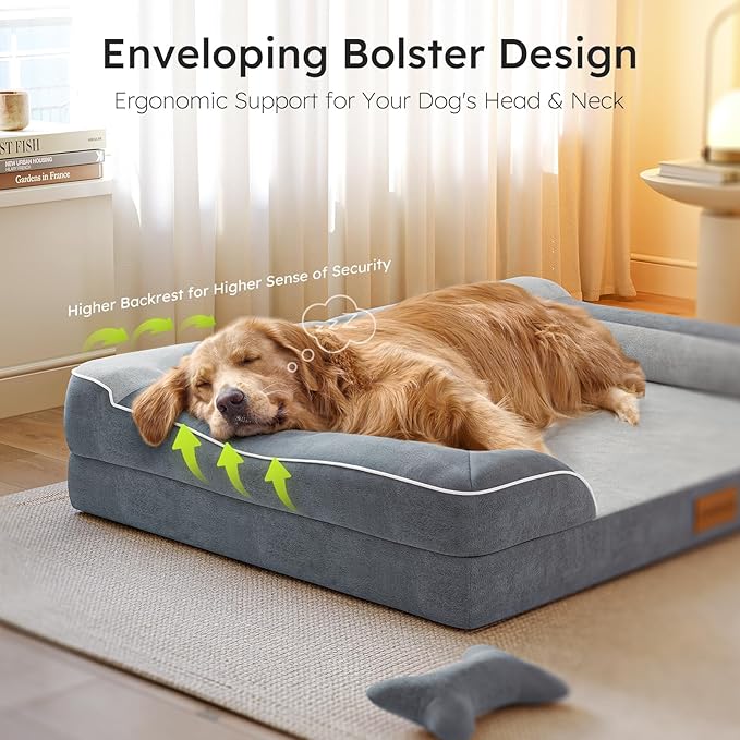 CWAWZ Dog Beds for Large Dogs, Orthopedic Dog Bed - Image 4