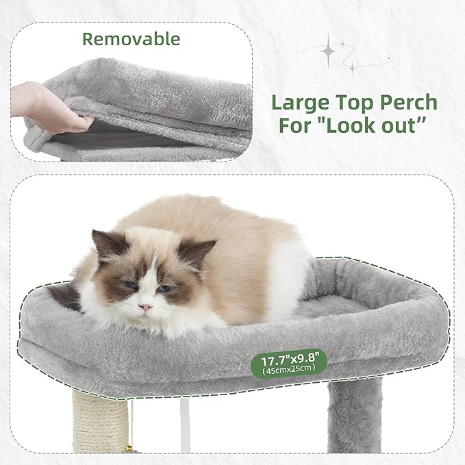 Gitelsnour 51.2'' Cat Tree Tower, Cat Tower - Image 3