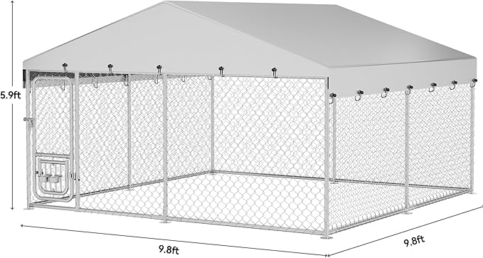 YITAHOME 10'x10' Outdoor Dog Enclosure - Image 2