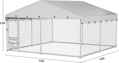 DWVO 10'x10' Dog Kennel Outdoor - Image 3