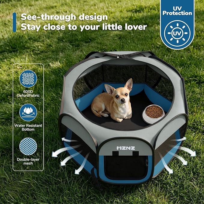 Dog Cat Playpen, Portable Small Animal Playpen Crate Indoor - Image 6