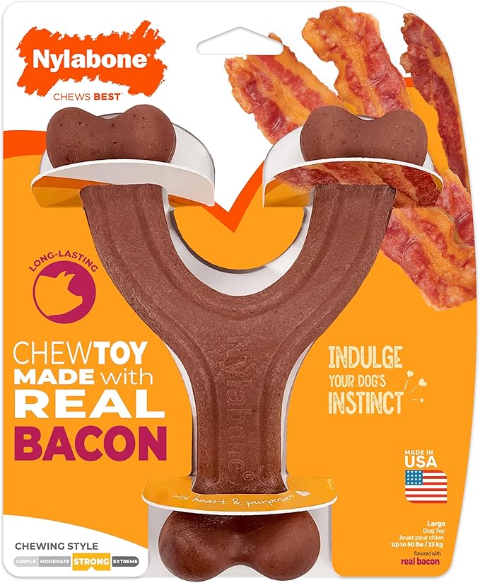 Nylabone Strong Chew Wishbone Dog Toy Made by Nylabone
