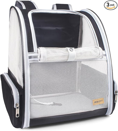 Cat Carrier Backpack, Dog Backpack, Ventilate Pet Cats Puppy Dogs Birds Bunny by BEIKOTT