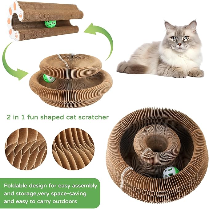 Goosheep Kitty Kurlz Accordion Magic Organ Cat Scratcher Toys - Image 3