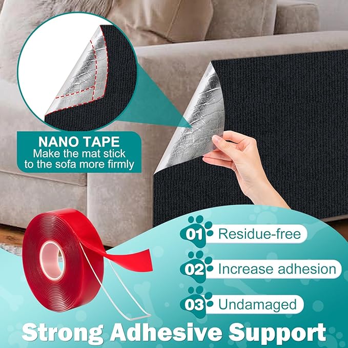 ENONCI 78.7"x15.8" Large Couch Protector from Cat Claws, Anti Scratch Furniture - Image 3