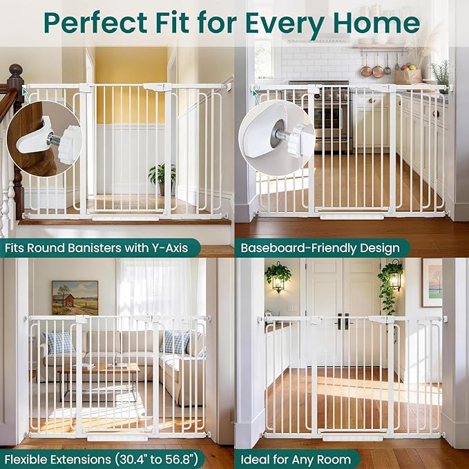 Cumbor 36" Extra Tall Baby Gate - Image 5