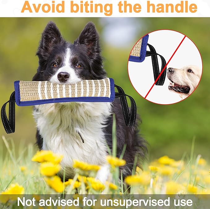 ToLanbbt Dog Tug Toy Bite Jute Pillow Pull Toy - Image 7