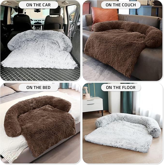 GGIB Calming Dog Bed Fluffy Plush Dog Mat - Image 6