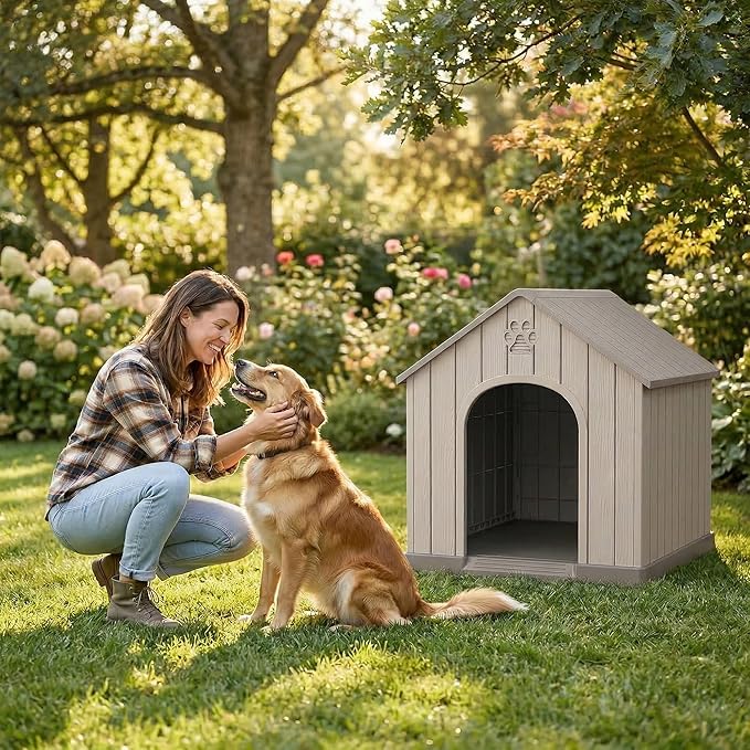 DRATO Outdoor Dog House Waterproof Roof, Large Capacity Pet House - Image 7
