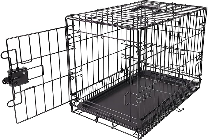 Amazon Basics Portable, Foldable Metal Wire Dog Crate by AmazonBasics
