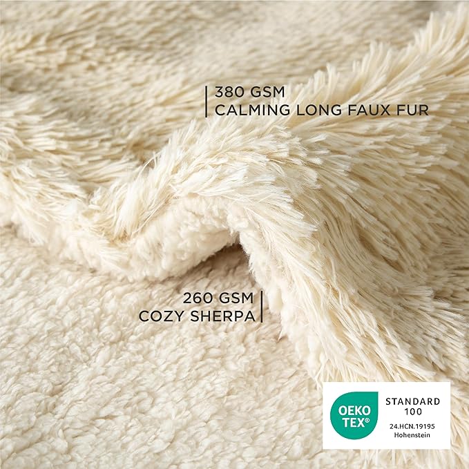 Bedsure Dog Blankets for Large Dogs, Fluffy Waterproof Dog Blanket for Couch - Image 3
