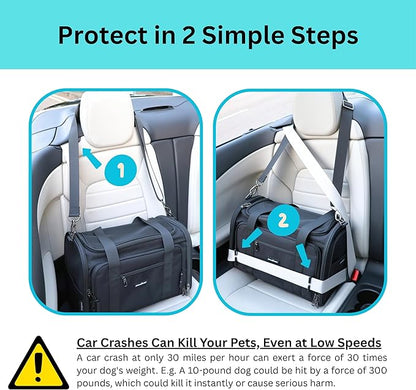 Crash-Tested Expandable Cat Carrier & Small Dog Car Seat - Image 4