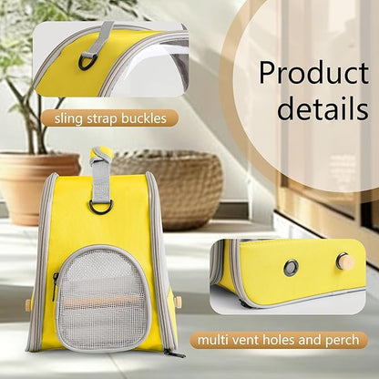 Bird Travel Carrier, Portable Small Bird Parrot Parakeet Carrier - Image 3